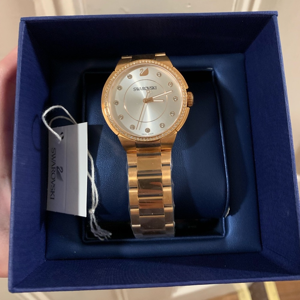 Swarovski City Rose Gold Bracelet Watch